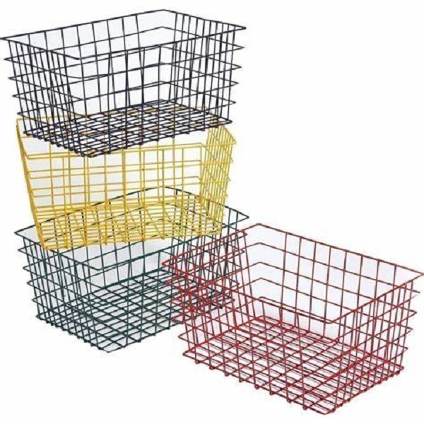 Square Kitchen Drain Rack Stainless Steel Wire Rinse Basket Dish Rack Basket